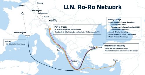 DFDS įsigijo vieną didžiausių Viduržemio jūros laivybos grupių „U.N. Ro-Ro“