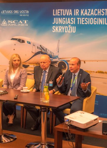 Vilniuje nusileido pirmasis „SCAT Airlines“ lėktuvas iš Kazachstano