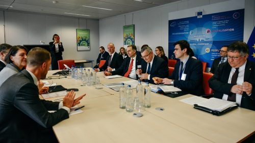 Ginant Lietuvos vežėjų interesus – ministro R. Masiulio susitikimai su Europos Komisijos ir Europos Parlamento nariais Briuselyje