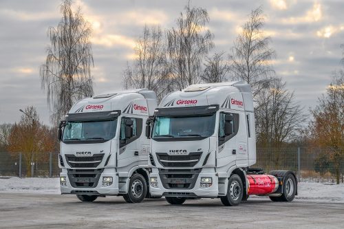 „Girteka Logistics“ siekia pagerinti efektyvumą su „Iveco“ SGD vilkikais