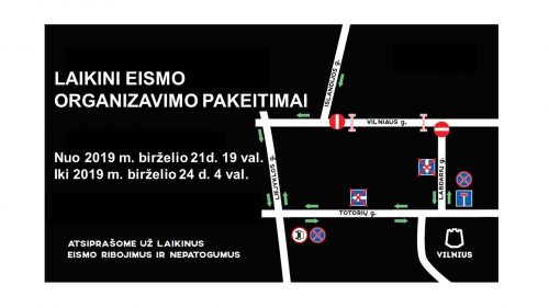 Šventiniu Joninių laikotarpiu Vilniaus centre – laikini eismo pakeitimai 