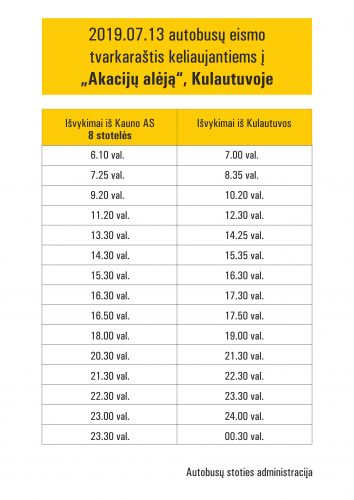 Kviečia savaitgalį neužkimšti Kulautuvos automobiliais