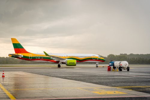 „airBaltic“ pristato specialų lietuvišką lėktuvo dizainą