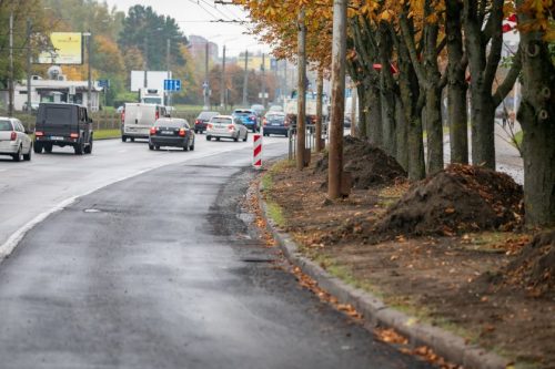 Atnaujinta jau 5 km Laisvės prospekto Vilniuje  