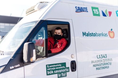 Kovoje su maisto švaistymu „Maisto bankas“ pasitelkė klimatui draugiškesnius degalus