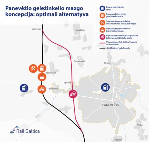 Visuomenei pristatomas „Rail Balticos“ Panevėžio geležinkelio mazgo planas