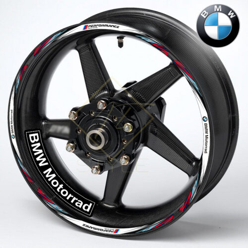 BMW Performance/ Motorrad M Sport spalvų ratlankių lipdukų rinkinys