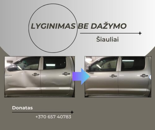 Automobilių kėbulų lyginimas be dažymo ( PDR)
