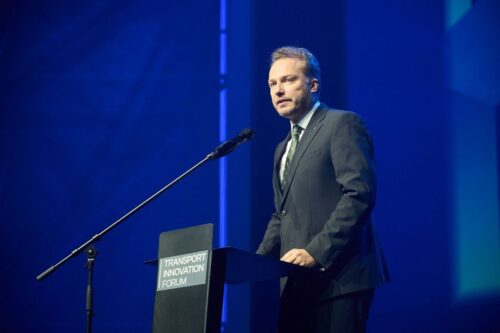 Susisiekimo ministras Juras Taminskas atidarė septintąjį Transporto inovacijų forumą