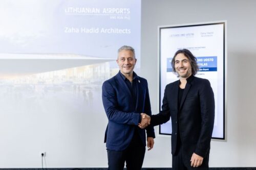 Lietuvos oro uostai pasirašė sutartį su „Zaha Hadid Architects“: prasideda naujo Vilniaus oro uosto atvykimo terminalo projektavimas