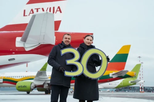 „airBaltic“ švenčia 30 metų, kai jungia Vilnių su Ryga